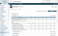 Screenshot of Standards-based grading
