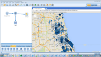 Screenshot of Explore geographic data, such as latitude and longitude, postal codes and addresses. Combine it with current and historical data for better insights and predictive accuracy.