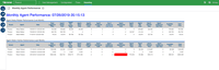 Screenshot of CxReporting - Historical Report Color Cell