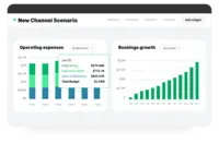 Screenshot of the detailed company metrics used to forecast business growth.