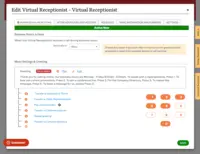 Screenshot of Customizable Virtual Receptionist
