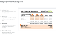Screenshot of Job Costing | WorkflowMax