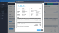 Screenshot of Invoicing within Power Diary