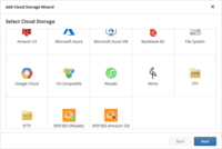 Screenshot of Cloud storages