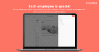 Screenshot of a personalized user feed, created by providing the most relevant content to each employee with user, team, and interest segmentation.