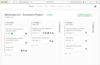 Screenshot of Create tasks, track time, and update progress in one place.