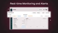 Screenshot of Atera's real-time monitoring, which gives visibility and control of the IT environment.