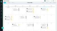 Screenshot of ClearVoice platform editorial calendar