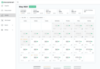 Screenshot of Pricepoint Calendar view