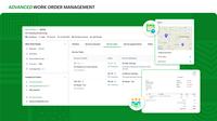 Screenshot of the advanced work order management on Zoho FSM