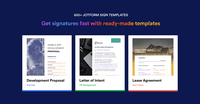 Screenshot of 600+ ready-made Jotform Sign templates: Don’t know where to start? Jotform offers hundreds of ready-made templates for any type of industry.