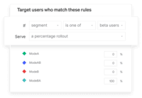 Screenshot of Target Users By Rule Match