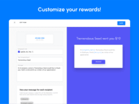 Screenshot of Personalize the redemption experience with campaign templates.