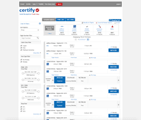 Screenshot of Certify Travel - Now, corporate travel is even easier. Introducing Certify Travel, your end-to-end corporate travel solution to simplify bookings for employees while helping your company manage travel practices and costs. All for one low monthly fee and no booking fees! Certify Travel is easy to use, yet it is also a powerful enhancement to your company’s expense management system.