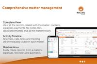 Screenshot of Comprehensive matter management