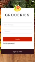 Screenshot of Groceries – the app you build as part of the getting started tutorial