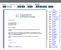 Screenshot of Mail Merge and Direct Mail Fundraising