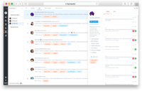 Screenshot of The tool's built-in CRM keeps track of fans and followers (and detractors).