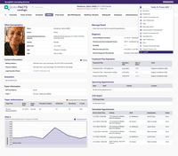 Screenshot of Client profile/dashboard