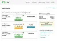 Screenshot of TaxJar Reports dashboard showing you the states in which you have nexus, how much sales tax was collected, and your gross sales summary.