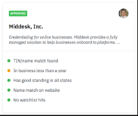Screenshot of Middesk